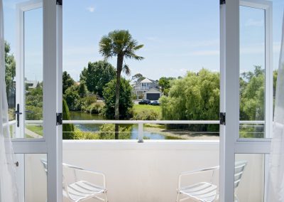 Riverside bedroom balcony